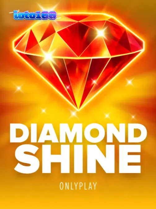 Giao diện trò chơi slot Diamond Shine với các biểu tượng trái cây neon rực rỡ
