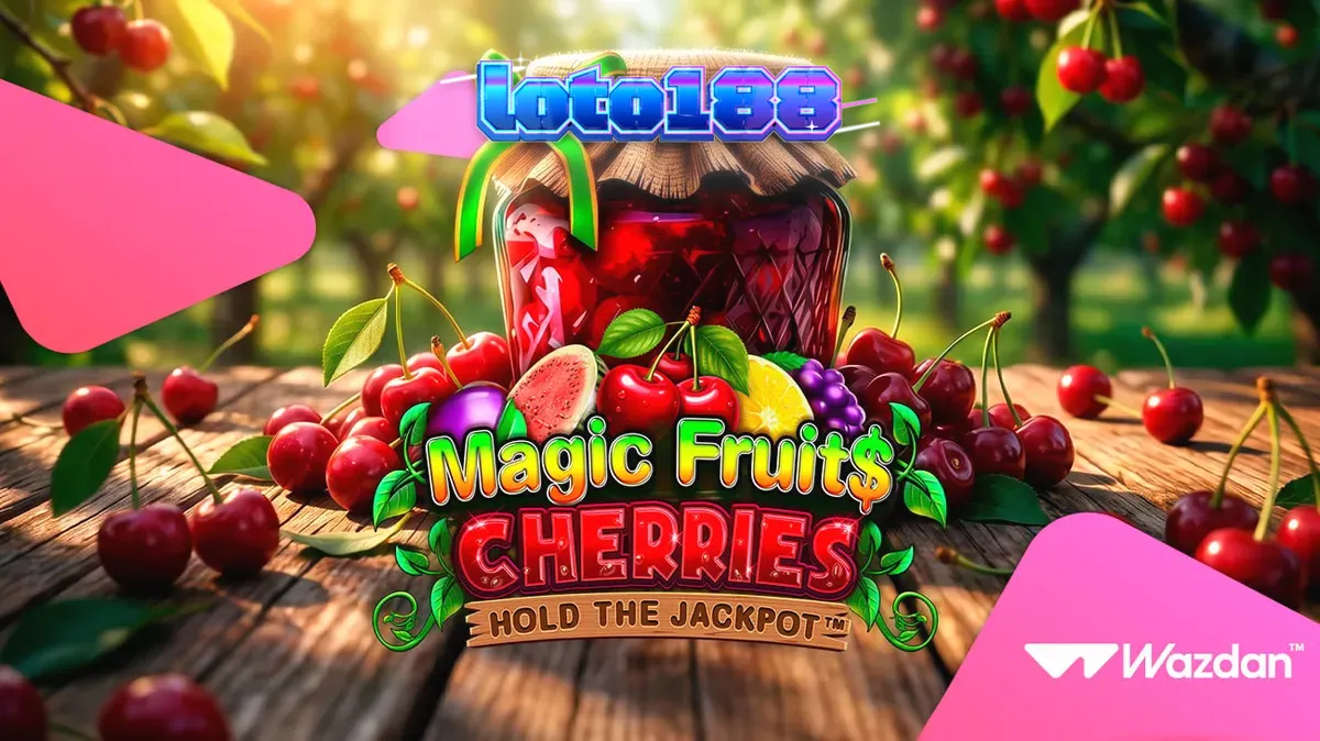 Giao diện trò chơi Magic Fruit$: Cherries với các biểu tượng trái cây cổ điển và các tính năng hiện đại.